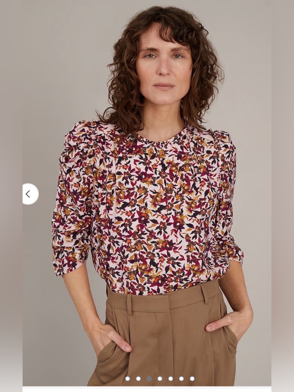 MUNTHE Alund Floral Blouse , 38 EU /size 6 US
